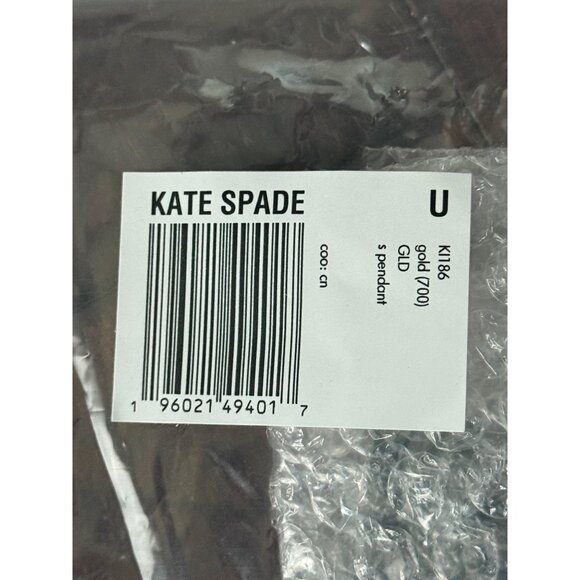 Kate Spade Gold 17 Inch Chain Necklace With S Pendant NWT - Picture 6 of 8